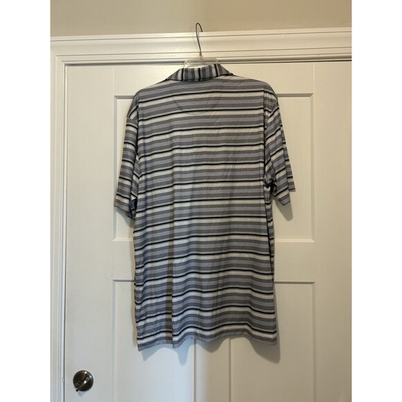 NEW Greg Norman Men's Moisture Wicking Performance Golf Polo Shirt Striped XL - Picture 4 of 4